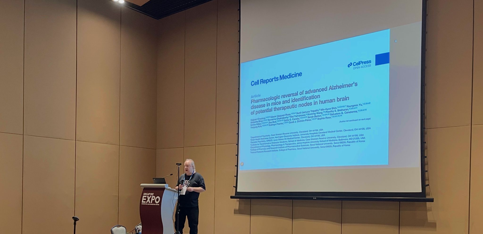 David Scott Lewis presenting at AAAI-26 Singapore